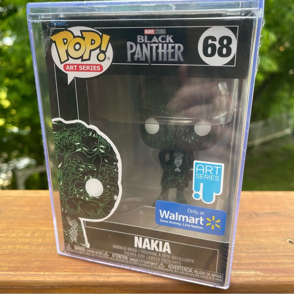 Black Panther Funko Pop! Art Series Nakia in UV Protective Case, Sealed NIB